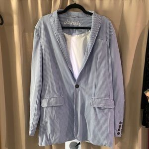 Chubbies seersucker poolside blazer. Size medium